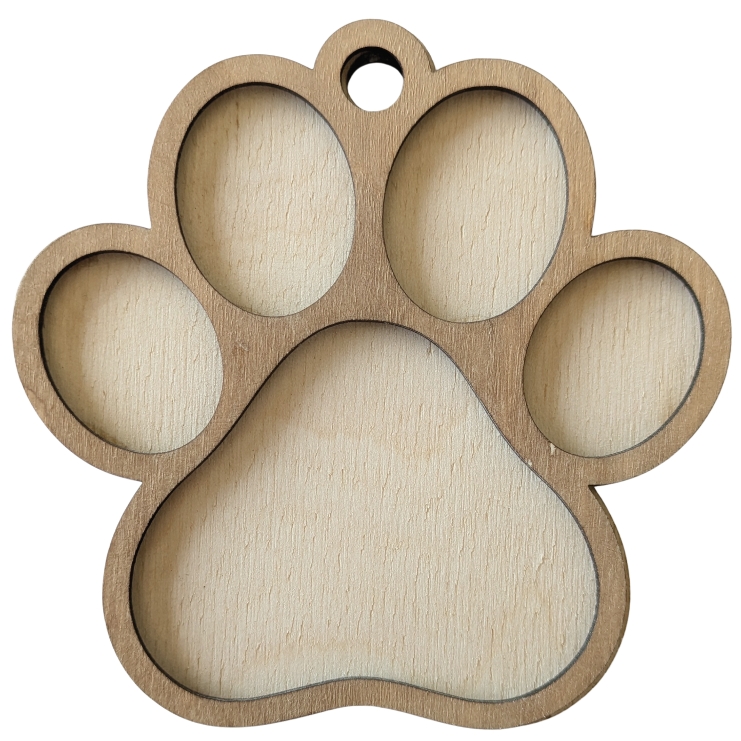 Boule de noël empreinte de Patte