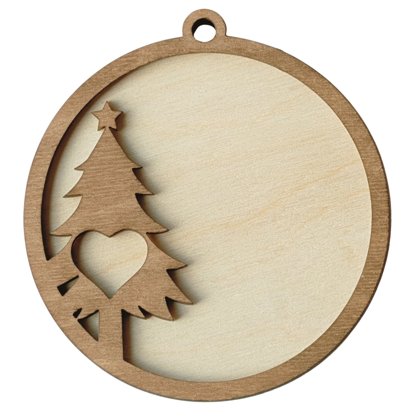 Boule de noël "Sapin petit cœur"