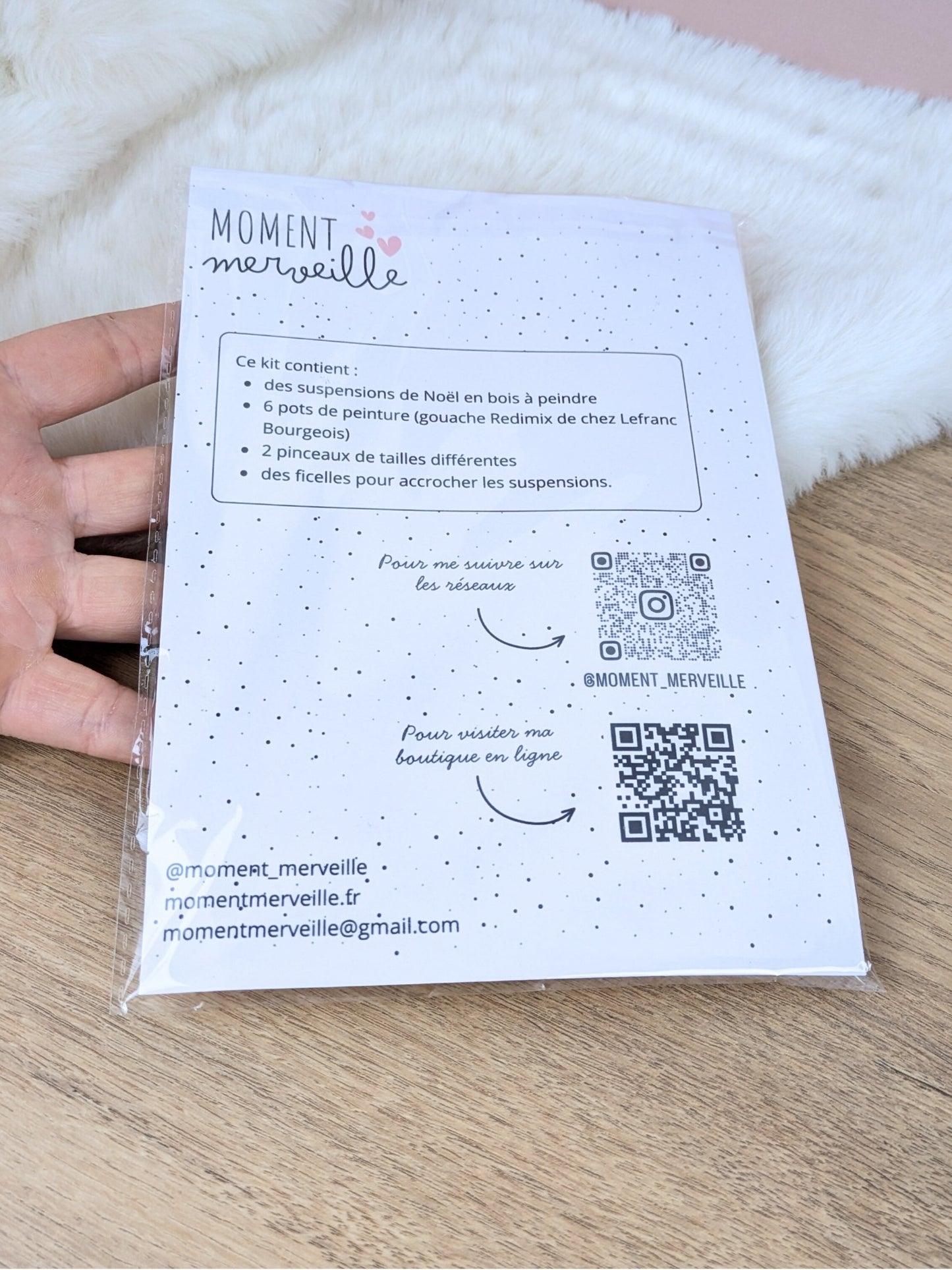 Mon kit créatif - Suspensions de Noël à peindre 🎨