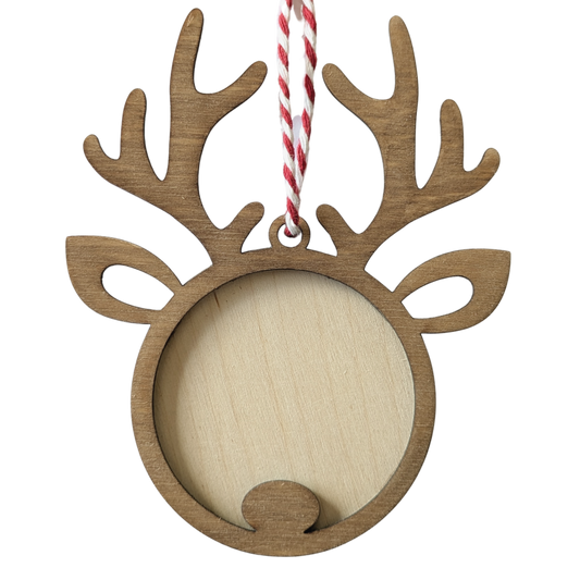 Décoration de sapin "tête de renne"