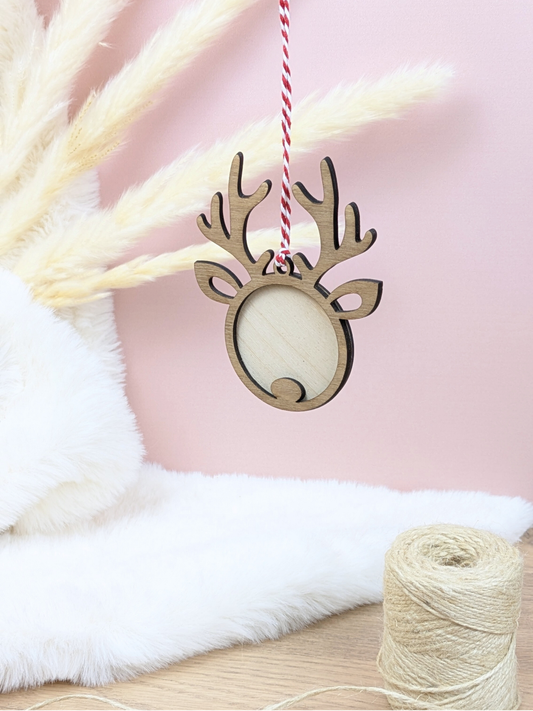Décoration de sapin "tête de renne"
